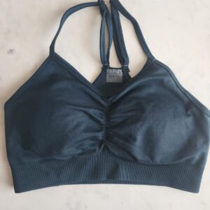 Top fruncido tiras ajustables acero