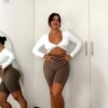 Biker largo scrunch mocca