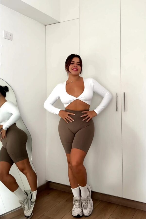 Biker largo scrunch mocca