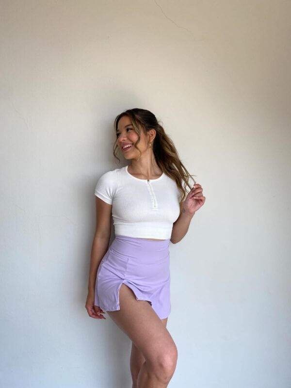 Falda short lila - Imagen 3