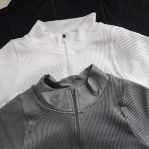 Polo ribbed manga larga
