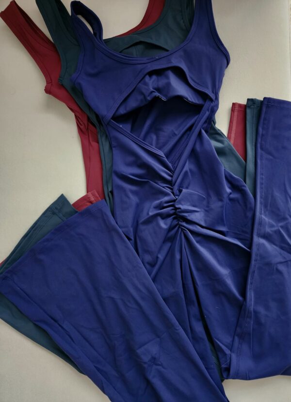 Enterizo flare scrunch verde - Imagen 4