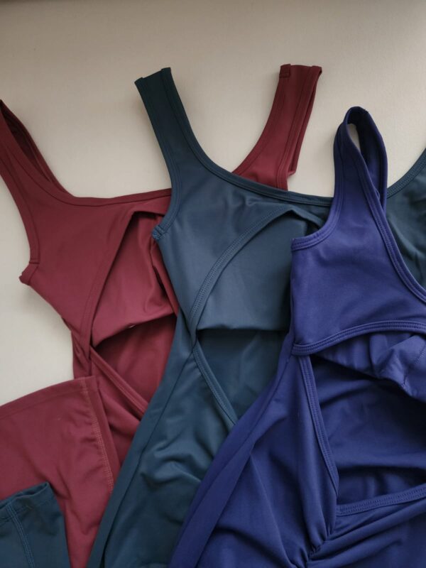 Enterizo flare scrunch verde - Imagen 3