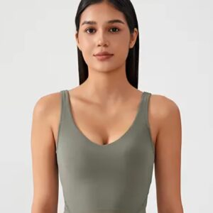 SkinLine Top olive grey