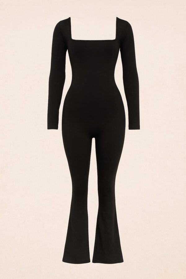 Flare&fit jumpsuit negro
